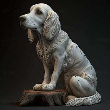 3D model English Setter dog (STL)